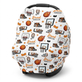 Personalized 5-in-1 Nursing Cover in Basketball