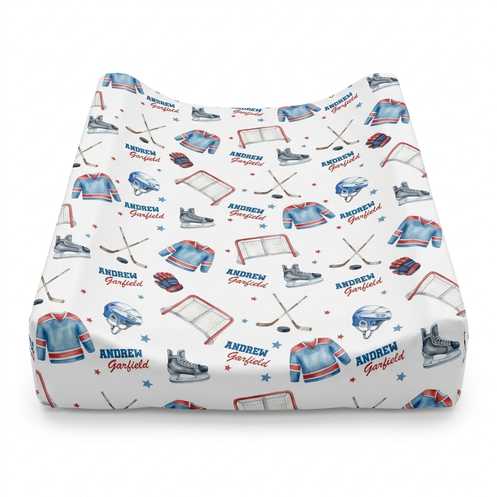 Personalized Changing Pad Cover in Ice Hockey
