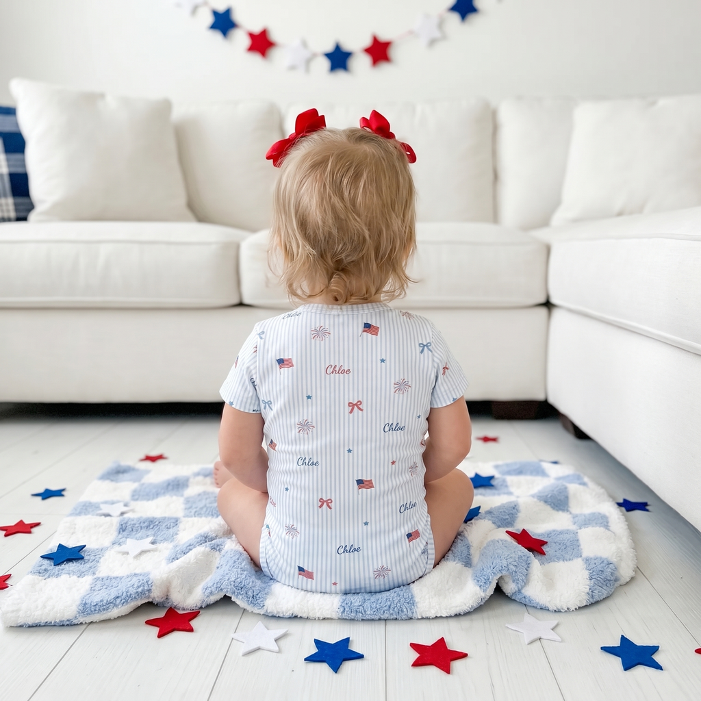 Personalized Bodysuit in Patriotic