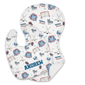 Personalized Bib and Burp Cloths in Ice Hockey