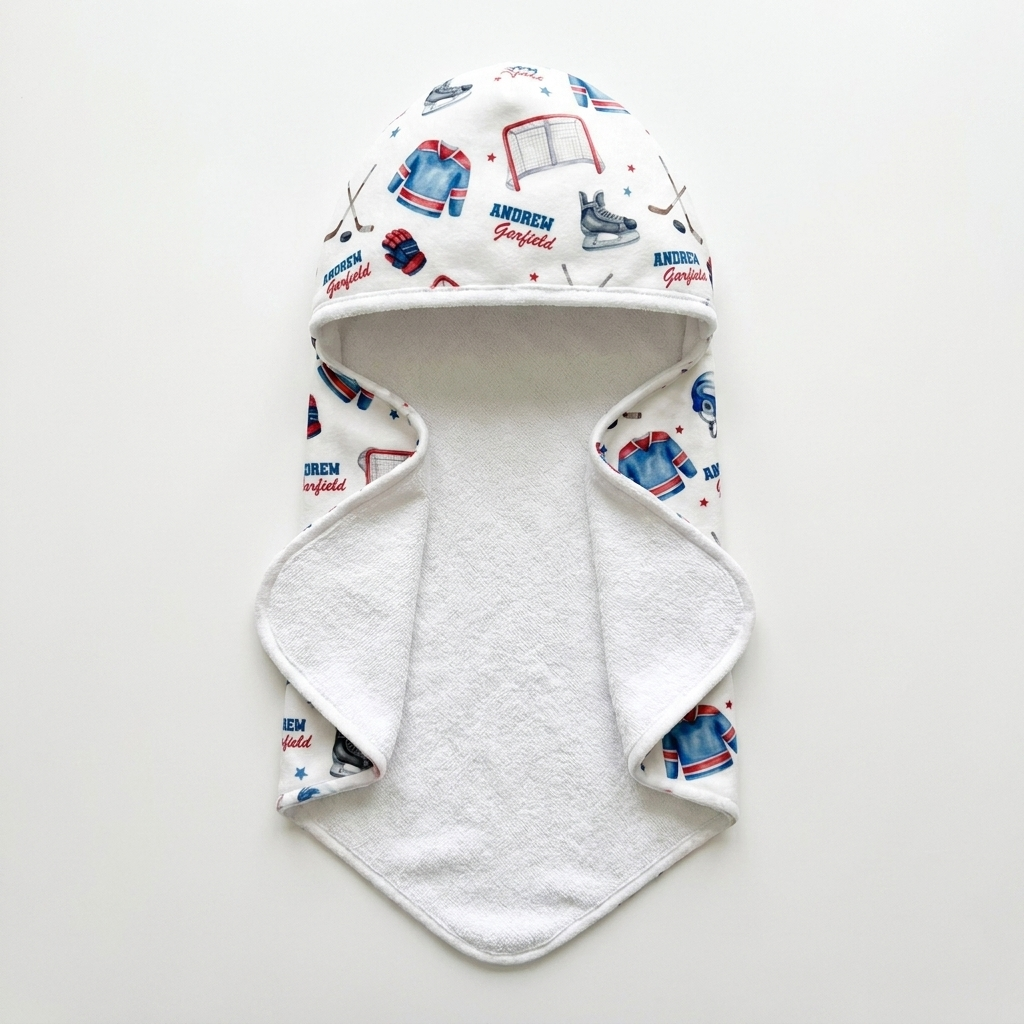 Personalized Hooded Towel in Ice Hockey