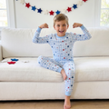 Pajama Set in Red, Blue and Star