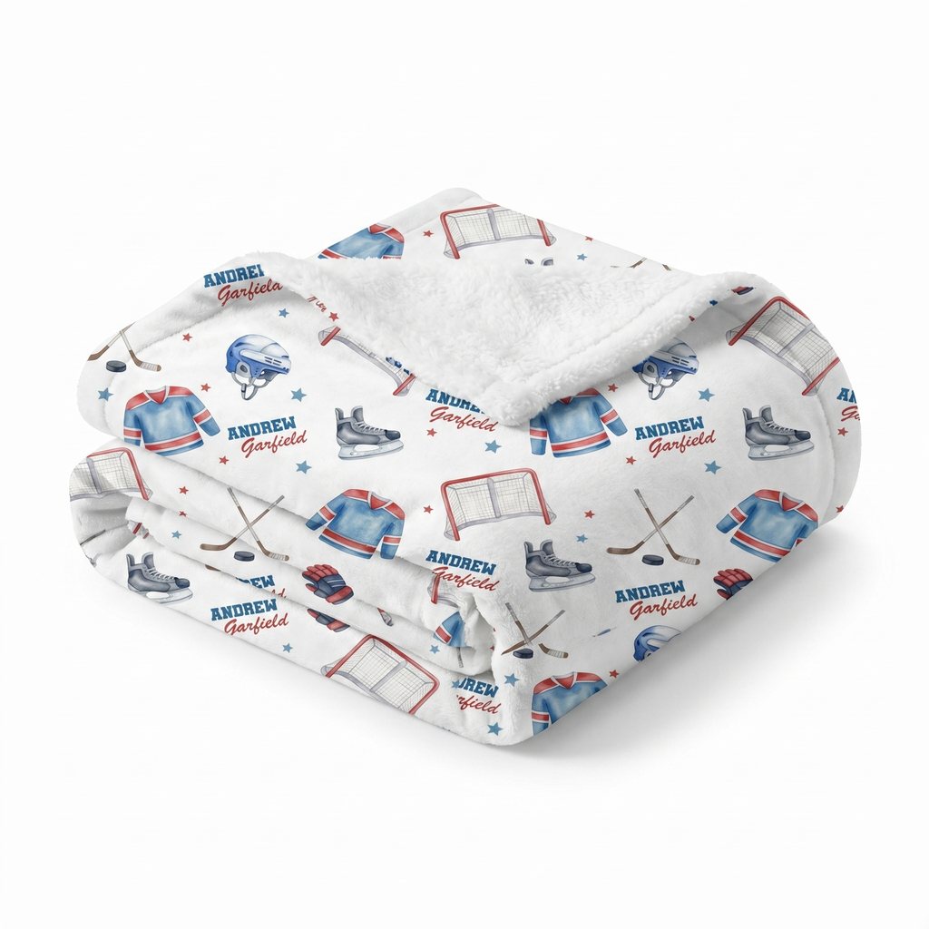 Personalized Blanket in Ice Hockey