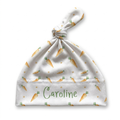 Personalized Knotted Hat in Carrot