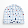 Personalized Beanie in Red, Blue and Star