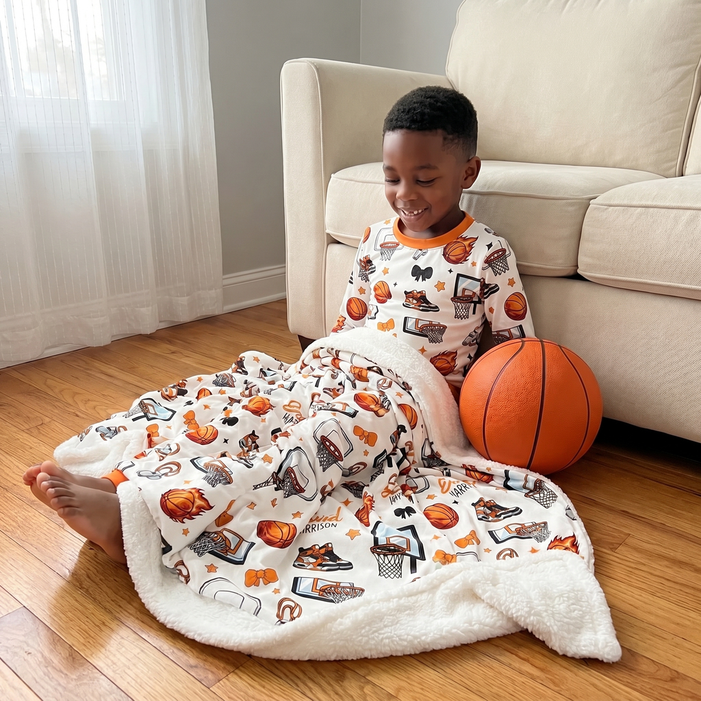 Personalized Blanket in Basketball