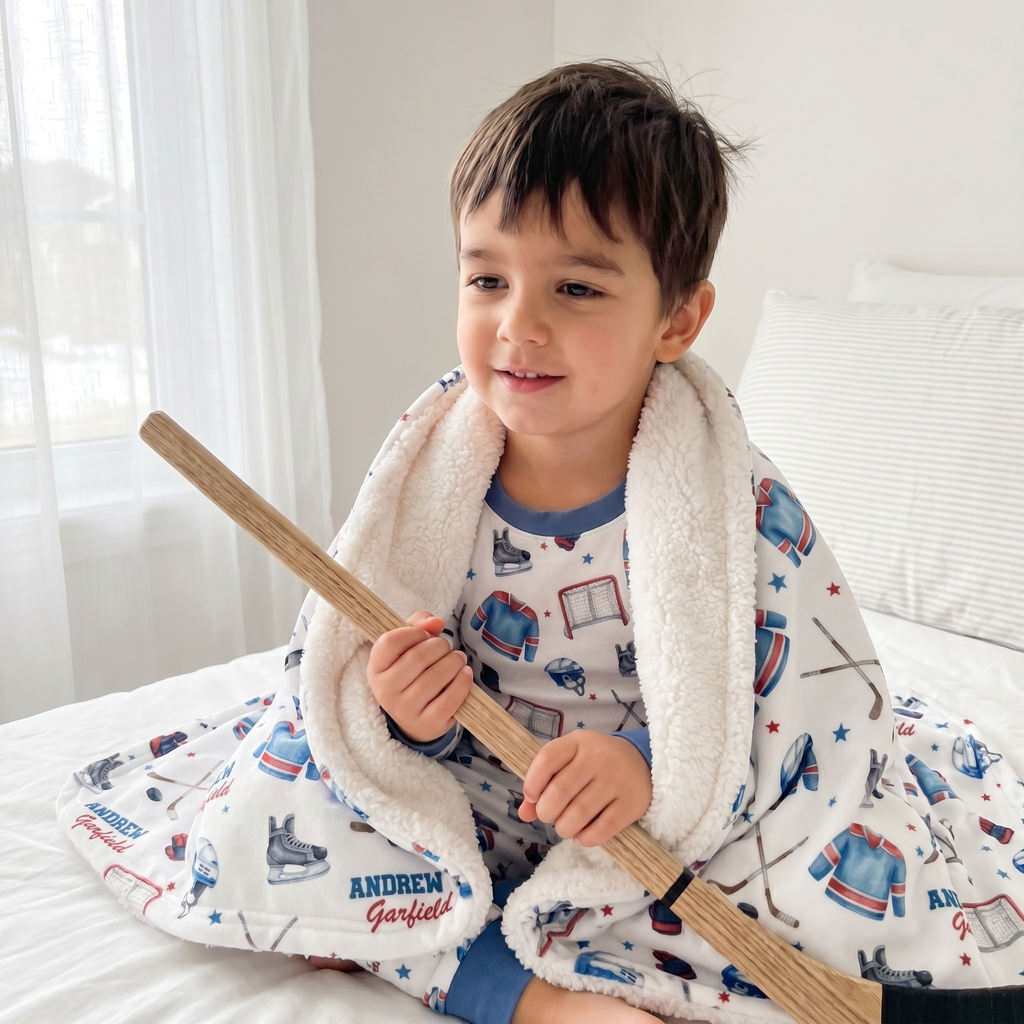 Personalized Blanket in Ice Hockey