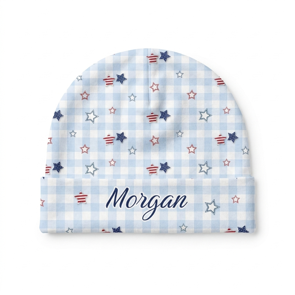 Personalized Beanie in Star-Spangled Sky