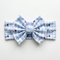 Personalized Bow Headband in Star-Spangled Sky